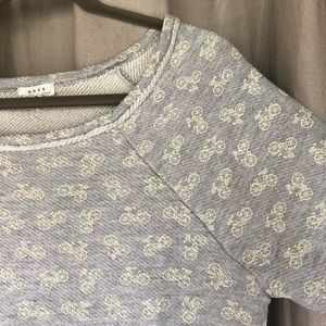 Soft Joie Bicycle Print Crew Sweater